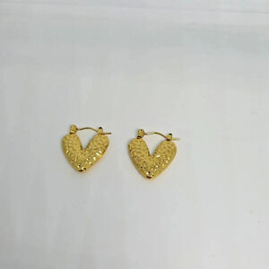 NWOT Beautiful 18k Gold Plated Stainless Steel Earrings